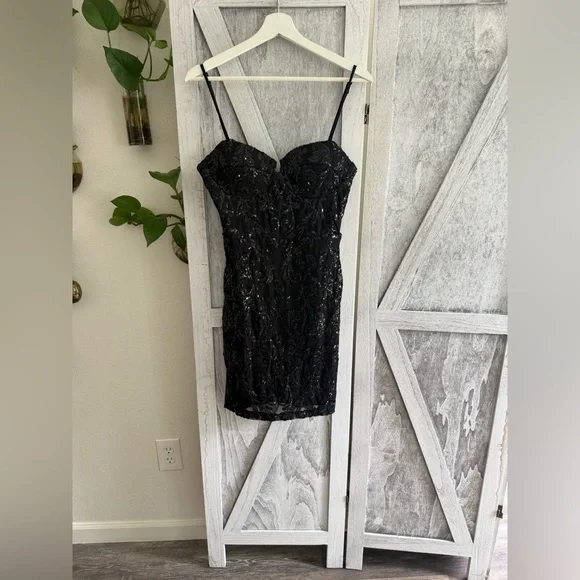 *Windsor Gorgeous Black Strapless Dress - Picture 4 of 15